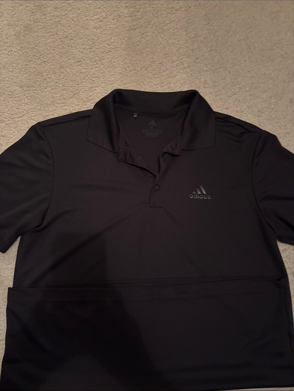 adidas Black Men’s Golf Polo with Subtle Logo